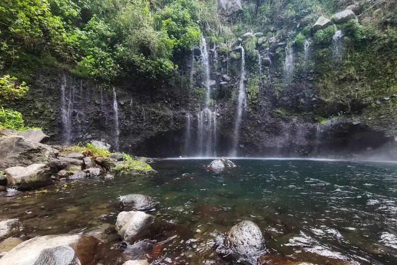 Cascade du Voile de la Mariée et son bassin, Grand-Bassin, La Réunion